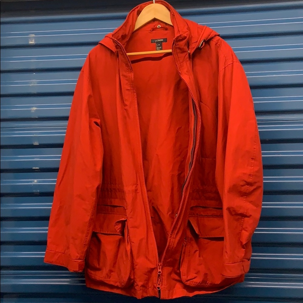 J. CREW MEN’S LONG HOODED OVERSIZED COAT JACKET